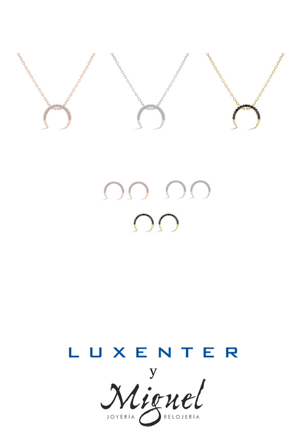 half moon with zircons Collection, luxenter.