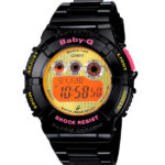Reloj Casio Baby-G de mujer en negro, con colores fluor, BGD-121-1ER