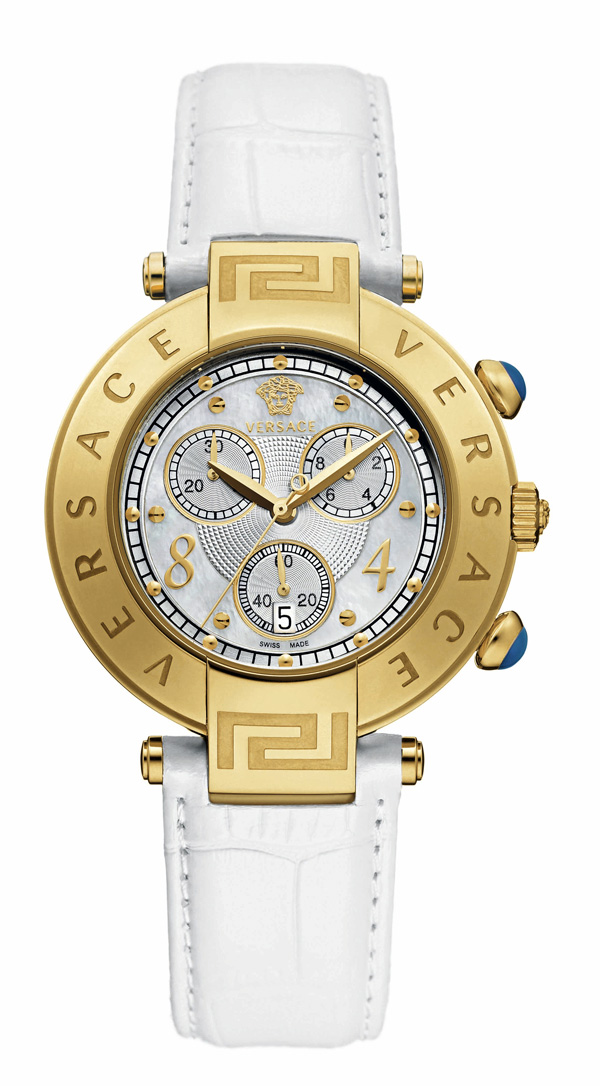 versace watch leather