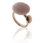 Luxenter anillo de acero chapado enoro rosa con cuarzo rosa ref.SP6406158