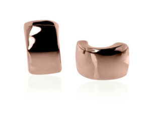 Luxenter pendientes medio aro ancho chapado en oro rosé ref.SPEW054