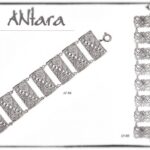 Brazaleres anchos articulas en plata para novia