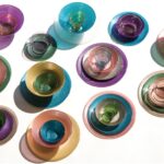 Cobinación de vasos y platos de La Mediterranea