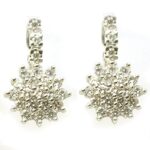 Pendientes de oro brillantes