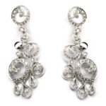 Pendientes oro y brillante boda