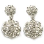 Pendientes oro y brillantes novia