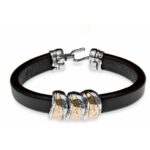 pulsera-cuero-plata-bronce
