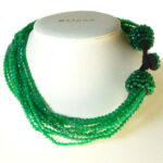 Collar varias vueltas agata verde