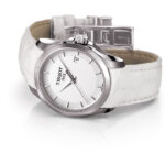 Reloj Tissot Couturier mujer, de cuarzo y piel blanca T035.210.16.011.00