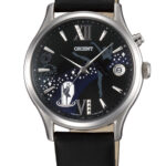 Reloj Orient para mujer automático con correa de piel negra ref. DM01003B