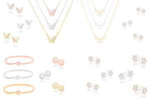 Conjuntos de joyas minimalista en plata Luxenter, con diferentes motivos (organicos, naturales o clásicos)