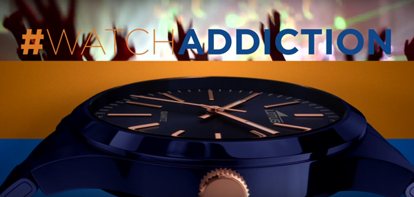 Camañpa de televisión de relojes Lotus #WatchAddiction, relojes de colores
