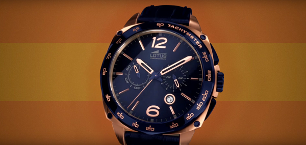 Relojes Lotus para hombre Smart Casual en colores, anunciados en televisión