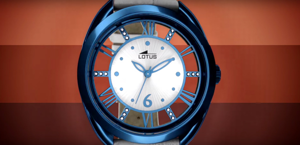 Relojes Lotus de mujer "Trendy" en colores, anunciados en televisión
