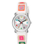 Reloj Tous de niña con correa de silicona, con dibujos de colores, ref. 300350430