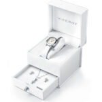 Reloj Viceroy de niña con caja especial y conjunto de pendientes y colgante, 40882-05