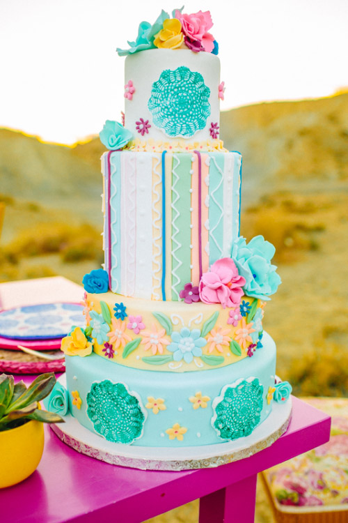 Tarta de foundat estilo mexicana.