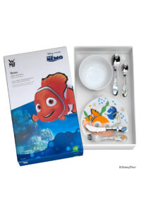 Set de cubiertos infantiles Disney de Nemo, con vajilla de porcelana.