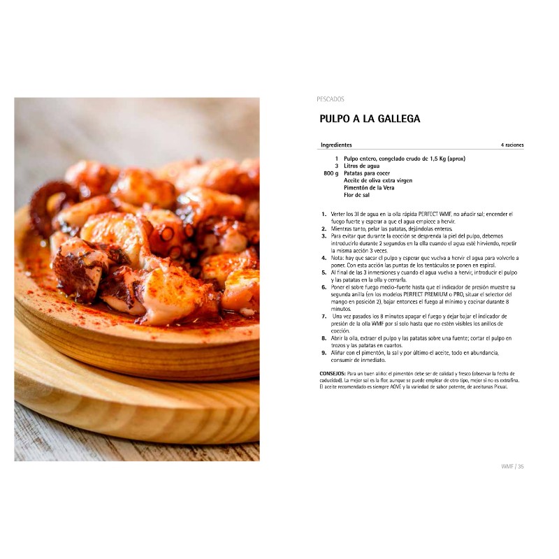 Receta pulpo a la gallega para ollas WMF.