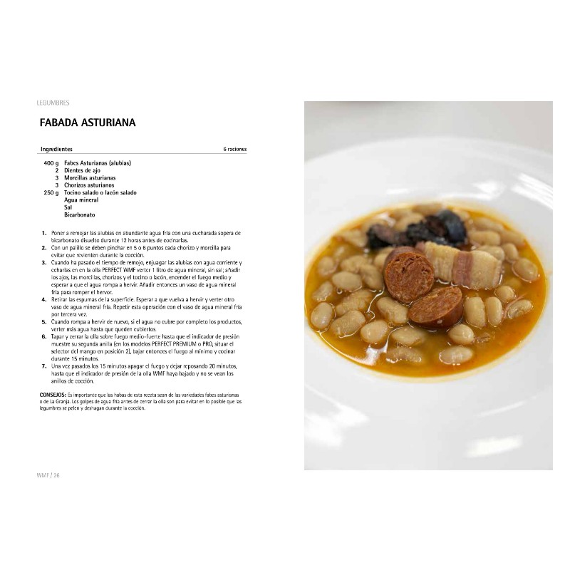 Receta fabada para ollas WMF.